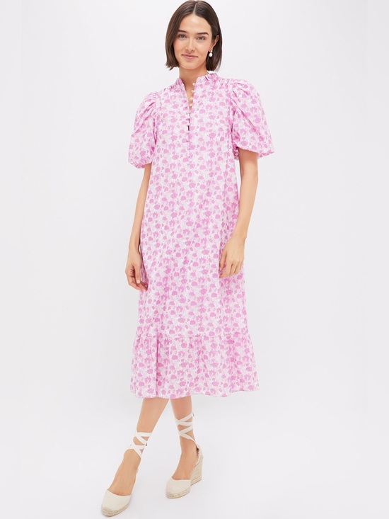 Tuckernuck Dresses & Skirts - HYACINTH HOUSE Pink & White Floral Mimi Midi Dress | NWT | Size Small